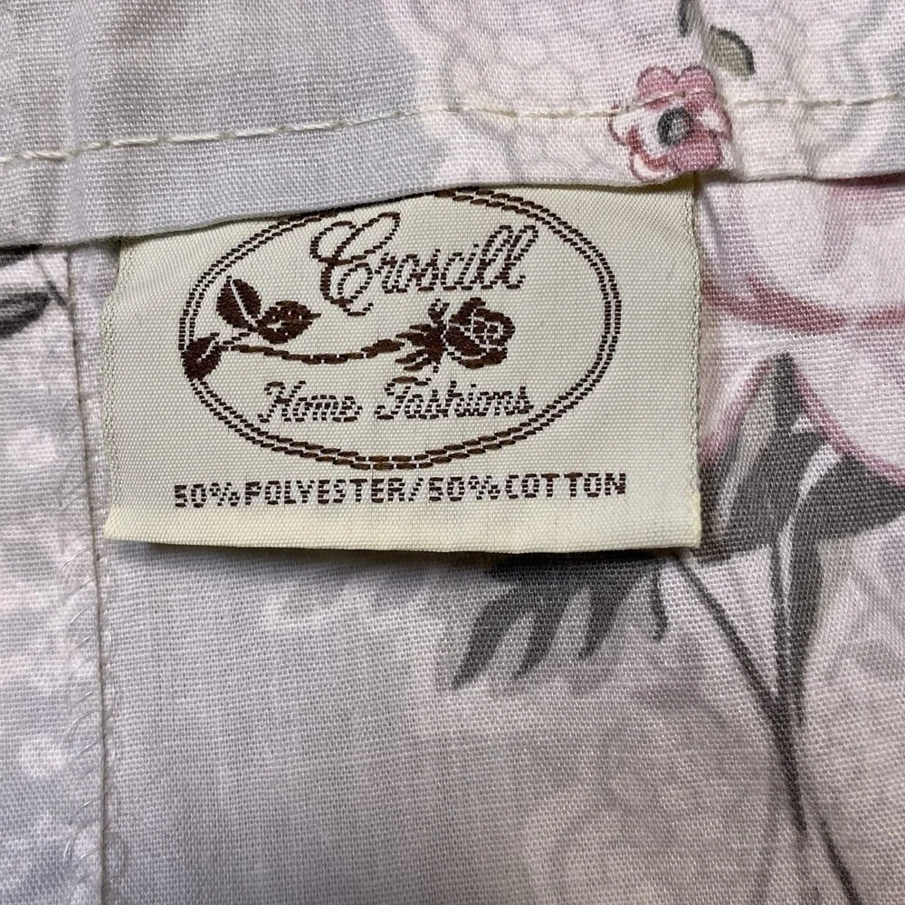 Vintage Croscill Priscilla window valance shabby chic cottage core romantic rose